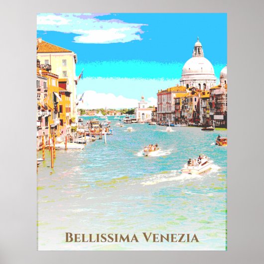 ** Bellissima Italiaanse taal Venice Venezia Post Poster (Voorkant)
