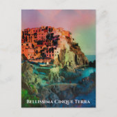 ** Bellissima Italië Italiaanse taal Cinque Terra  Briefkaart (Voorkant)