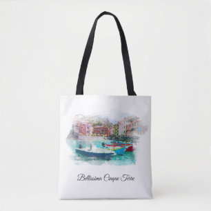 ** Bellissima Italië Italiaanse taal Cinque Terra Tote Bag