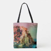 ** Bellissima Italië Italiaanse taal Cinque Terra Tote Bag (Achterkant)