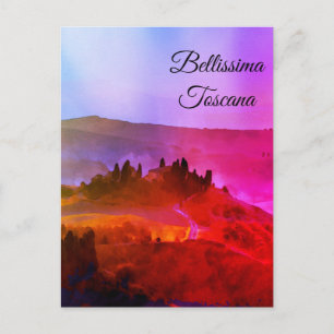*~* Bellissima Toscana - Italiaanse taal in Toscan Briefkaart