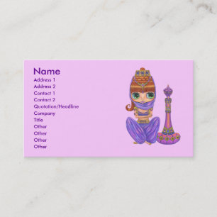 Bellly Dancer Genie Girl Visitekaartje