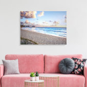 Bellows Beach, Oahu, Hawaï Canvas Afdruk (Insitu (Woonkamer))