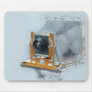 Bellows Photo Camera Retro  Afbeelding Lens Muismat
