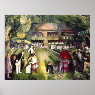 Bellows - Tennis at Newport, fijne kunst, Poster