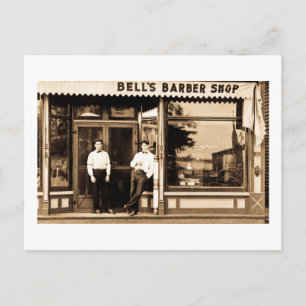 Bell's Barber Shop  Americana Briefkaart