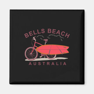 Bells Beach Australia Surfboard Bike Surfer  Magneet