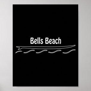 Bells Beach Australië Single Fin Surfplank Surfen Poster