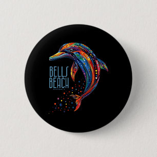 Bells Beach Australië Vintage Surfer Retro Surfen Ronde Button 5,7 Cm