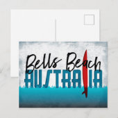 Bells Beach Briefkaart Australia Surfboard (Voorkant / Achterkant)