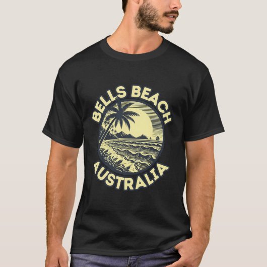 Bells Beach � het kustjuweel � Australië T-shirt (Voorkant)