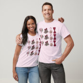 Bells Bells Bridal Roos Flower Bowtie T-shirt (Unisex)