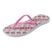 Bells Bells Bride roze Rose Flower Bow Flip Flop (Schuin)