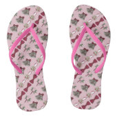 Bells Bells Bride roze Rose Flower Bow Flip Flop (Voetbed)