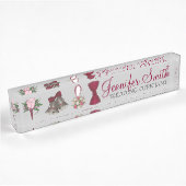 Bells Bow Stropdas Floral Bouquet Naambordje