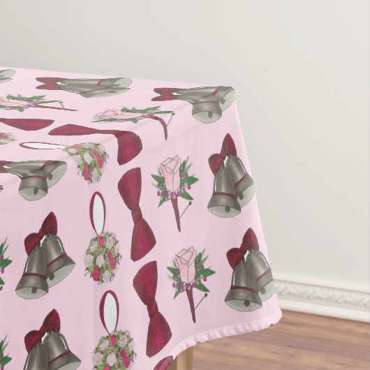 Bells Bridal Roos Flowers Tablecloth Tafelkleed (Voorbeeld)