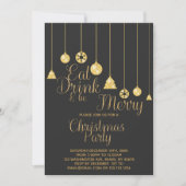 Bells Eat Drink and be Merry Kerstuitvindingen Kaart (Voorkant)