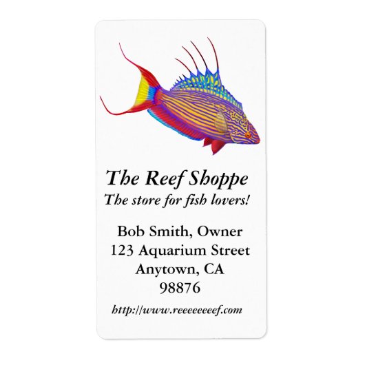 Bells Flasher Wrasse  Label (Voorkant)