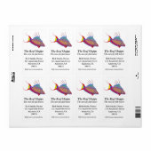 Bells Flasher Wrasse  Label (Full Sheet)