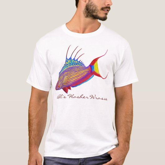 Bell's Flasher Wrasse Reef Fish T-Shirt (Voorkant)