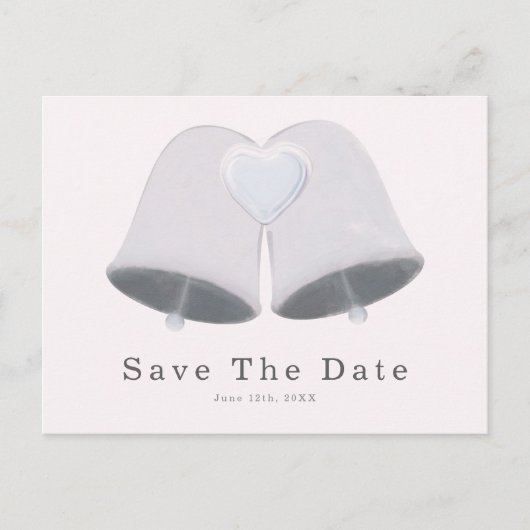 Bells & Heart-Verloving voor weddenschappen opslaa Briefkaart (Voorkant)