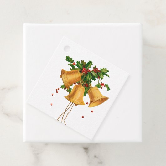 Bells, Holly en Berries Kerst Labels (In situ)