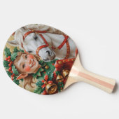 Bells Holly en Horse Christmas Elf Tafeltennisbatje (Zijkant)
