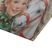 Bells Holly en Paard Kerst Elf Snijplank (Hoek)