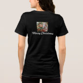 Bells Holly en Paard Kerst Elf Tri-Blend Shirt (Achterkant)