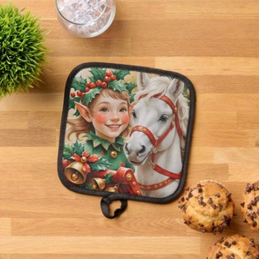 Bells Hulst en Paard Kerst Elf Pannenlap