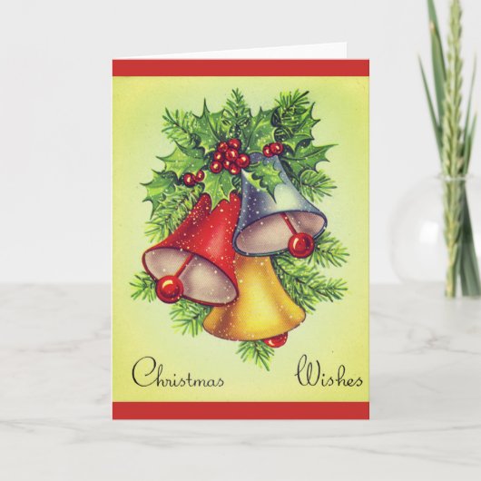  Bells kerst Wenskaart Feestdagen Kaart (Voorkant)