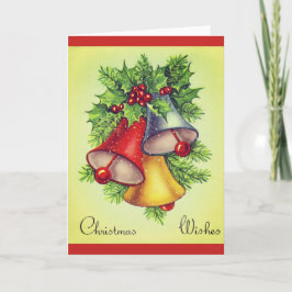  Bells kerst Wenskaart Feestdagen Kaart