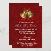 Bells Kerstfeest Uitnodigingen (Voorkant / Achterkant)