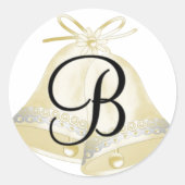 Bells Monogram B Ronde Sticker (Voorkant)