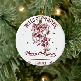 Bells of Winter Vintage Christmas Keramisch Ornament
