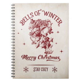 Bells of Winter Vintage Christmas Notitieboek
