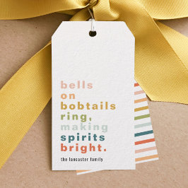 Bells on Bobtails Custom Gift Labels Cadeaulabel