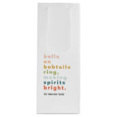 Bells on Bobtails Wijn Cadeautas (Voorkant)