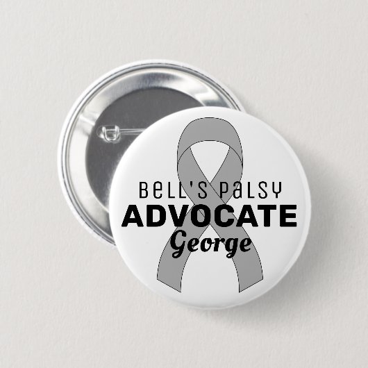 Bell's Palsy Advocate Lint Witte Button (Voorkant /achterkant)
