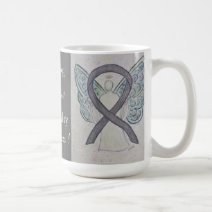 Bell's Palsy Awareness Ribbon Angel - Aangepaste M Koffiemok