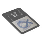 Bell's Palsy Awareness Ribbon Angel Custom Magnet Magneet (Rechterzijde)