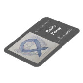 Bell's Palsy Awareness Ribbon Angel Custom Magnet Magneet (Linkerzijde)