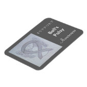 Bell's Palsy Awareness Ribbon Angel Custom Magnet Magneet (Linkerzijde)