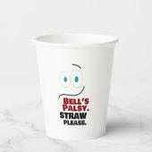 Bell's Palsy — Straw alsjeblieft — Papieren Bekers (Voorkant)