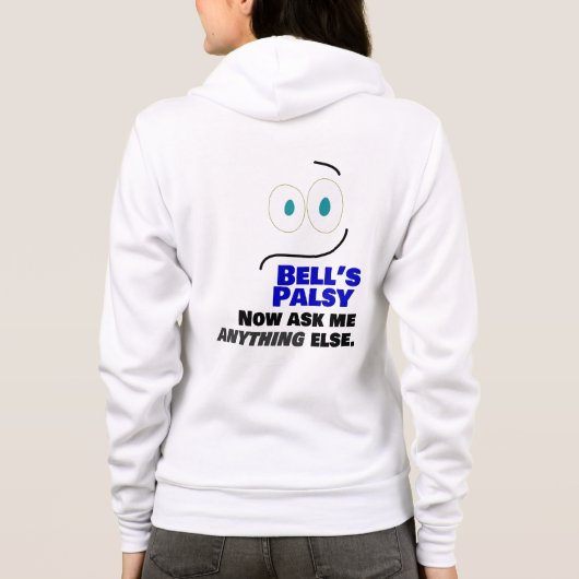 Bell's palsy — vraag me nu iets anders — hoodie (Achterkant)