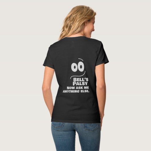 Bell's palsy — vraag me nu iets anders — t-shirt (Achterkant volledig)