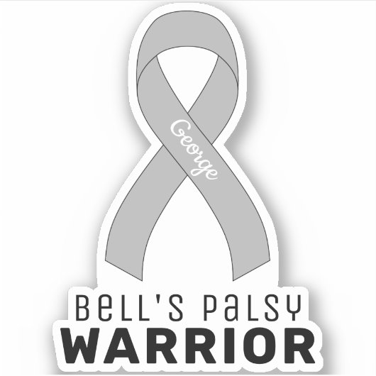 Bell's Palsy Warrior Vinyl Sticker (Voorkant)