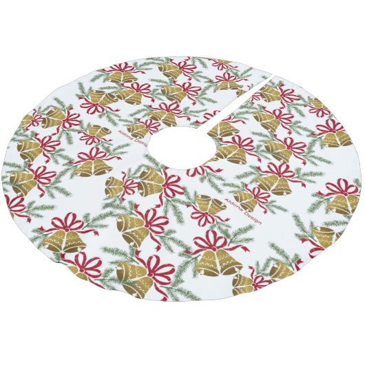 Bells Pattern kerstboomrok Kerstboom Rok (Gekanteld)