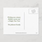 Bells Red Pset kerstfeestay Foto Briefkaart (Achterkant)