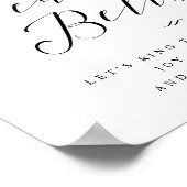 Bells van het huwelijk sturen van een kalligrafie- poster (Hoek)